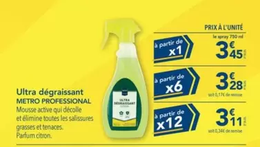 Metro - Ultra Dégraissant offre à 3,45€ sur Metro