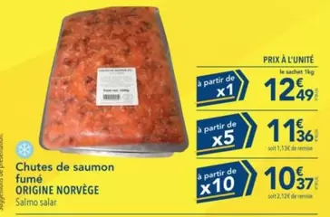 Chutes De Saumon Fumé offre à 12,49€ sur Metro