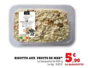 Risotto Aux Fruits De Mer offre à 5,9€ sur Super U