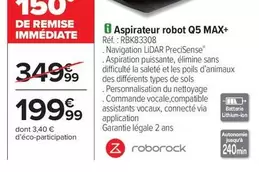 Aspirateur Robot Q5 Max+ offre à 199,99€ sur Carrefour Express
