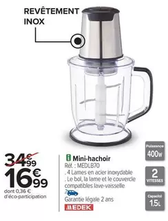 Medek - Mini-hachoir offre à 16,99€ sur Carrefour Express