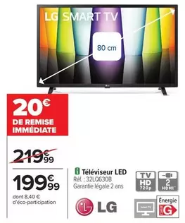 LG - Téléviseur Led offre à 199,99€ sur Carrefour Express