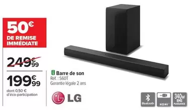 LG - Barre De Son offre à 199,99€ sur Carrefour Express