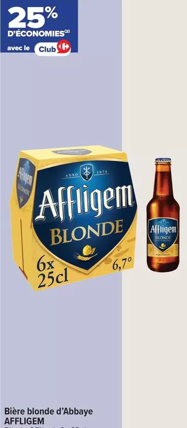 Affligem - Bière Blonde D'abbaye offre sur Carrefour Express