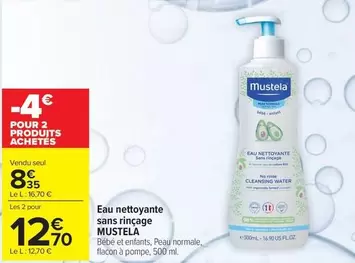 Mustela - Eau Nettoyante Sans Fincage offre à 8,35€ sur Carrefour Express