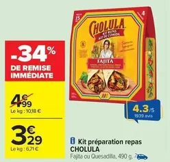 Cholula - Kit Préparation Repas offre à 3,29€ sur Carrefour Express