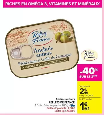 Reflets de France - Anchois Entieres offre à 2,69€ sur Carrefour Express