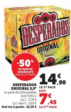 Desperados - Original 5,9° offre à 14,9€ sur Hyper U