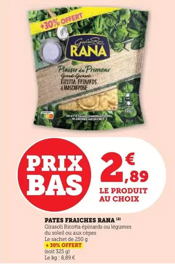 Rana - Pates Fraiches offre à 2,89€ sur Super U