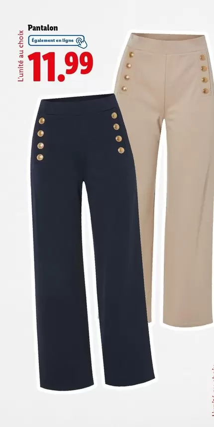 Esmara - Pantalon offre à 11,99€ sur Lidl