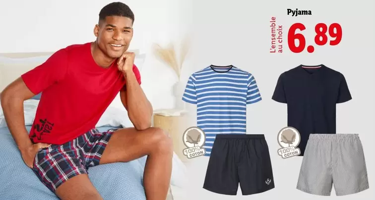 Pyjama offre à 6,89€ sur Lidl