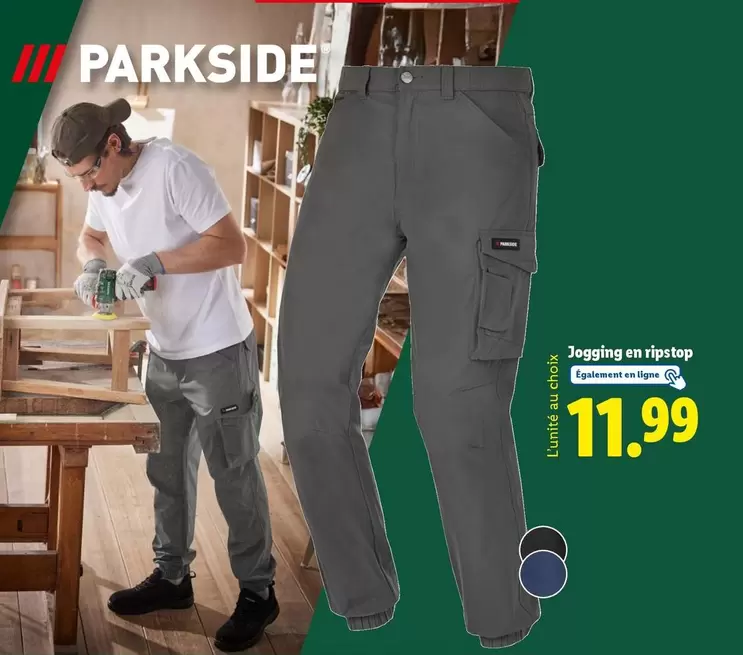 Parkside - Jogging En Ripstop offre à 11,99€ sur Lidl