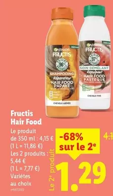 Garnier - Fructis Hair Food offre à 4,15€ sur Lidl