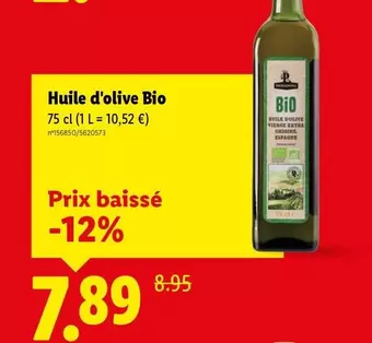 Primadonna - Huile D'Olive Bio offre à 7,89€ sur Lidl