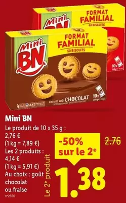 BN Chocolat - Mini offre à 2,76€ sur Lidl