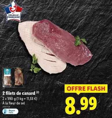 Filets De Canard offre à 8,99€ sur Lidl