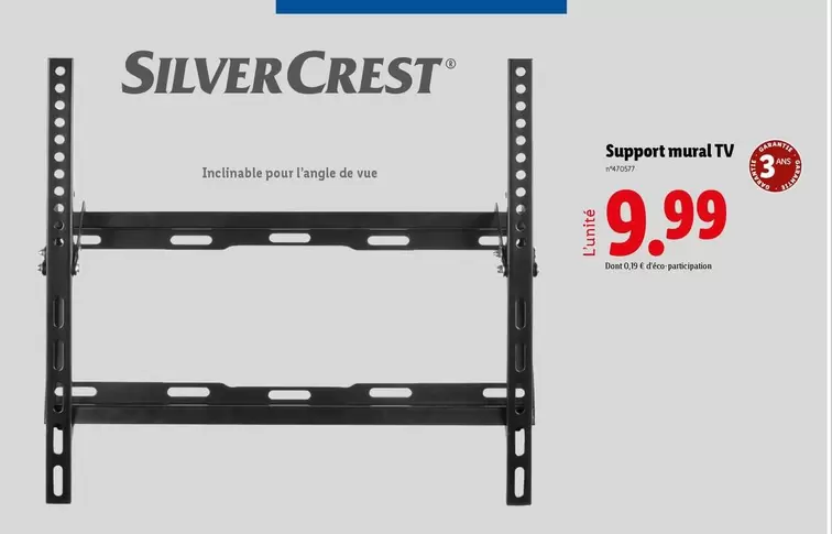 Silvercrest - Support Mural Tv offre à 9,99€ sur Lidl