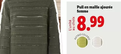 Esmara - Pull En Maille Ajoutée Femme offre à 8,99€ sur Lidl