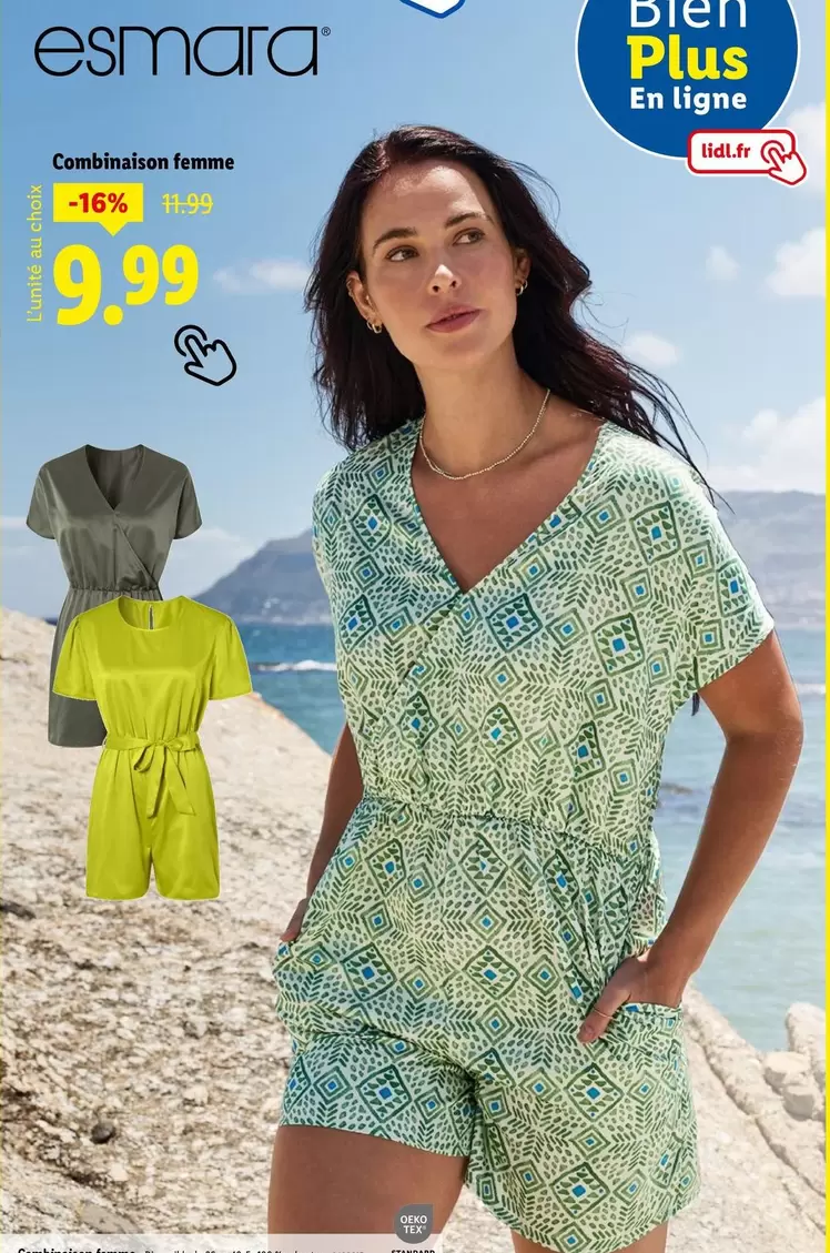 Esmara - Cambinaison Femme offre à 9,99€ sur Lidl