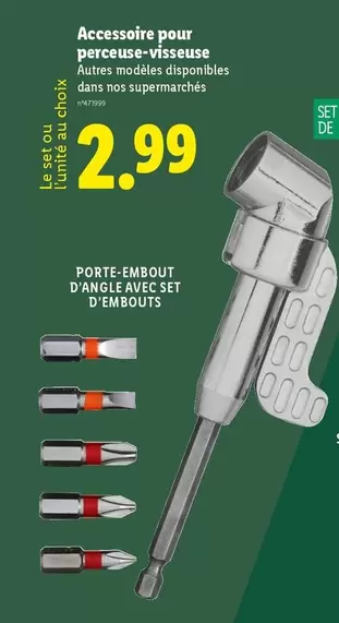 Parkside - Accessoire Pour Perceuse-Visseuse offre à 2,99€ sur Lidl