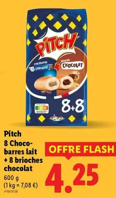Pitch - Choco-Barres Lait + Brioches Chocolat offre à 4,25€ sur Lidl
