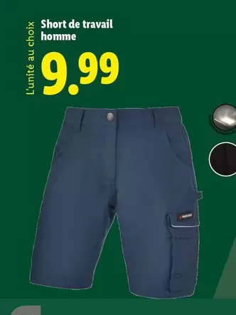 Parkside - Short De Travail Homme offre à 9,99€ sur Lidl