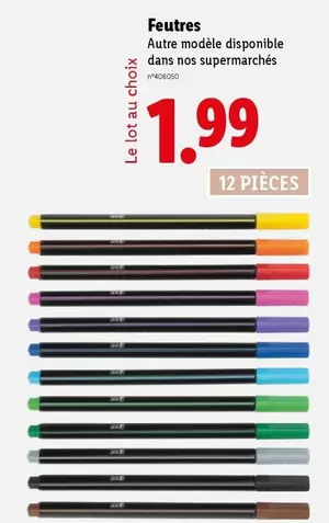 Feutres  offre à 1,99€ sur Lidl