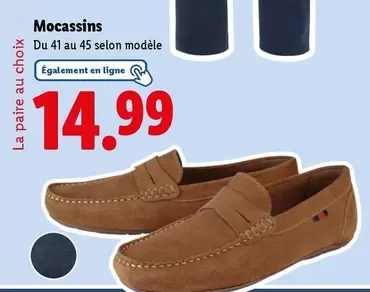 Livergy - Mocassins offre à 14,99€ sur Lidl