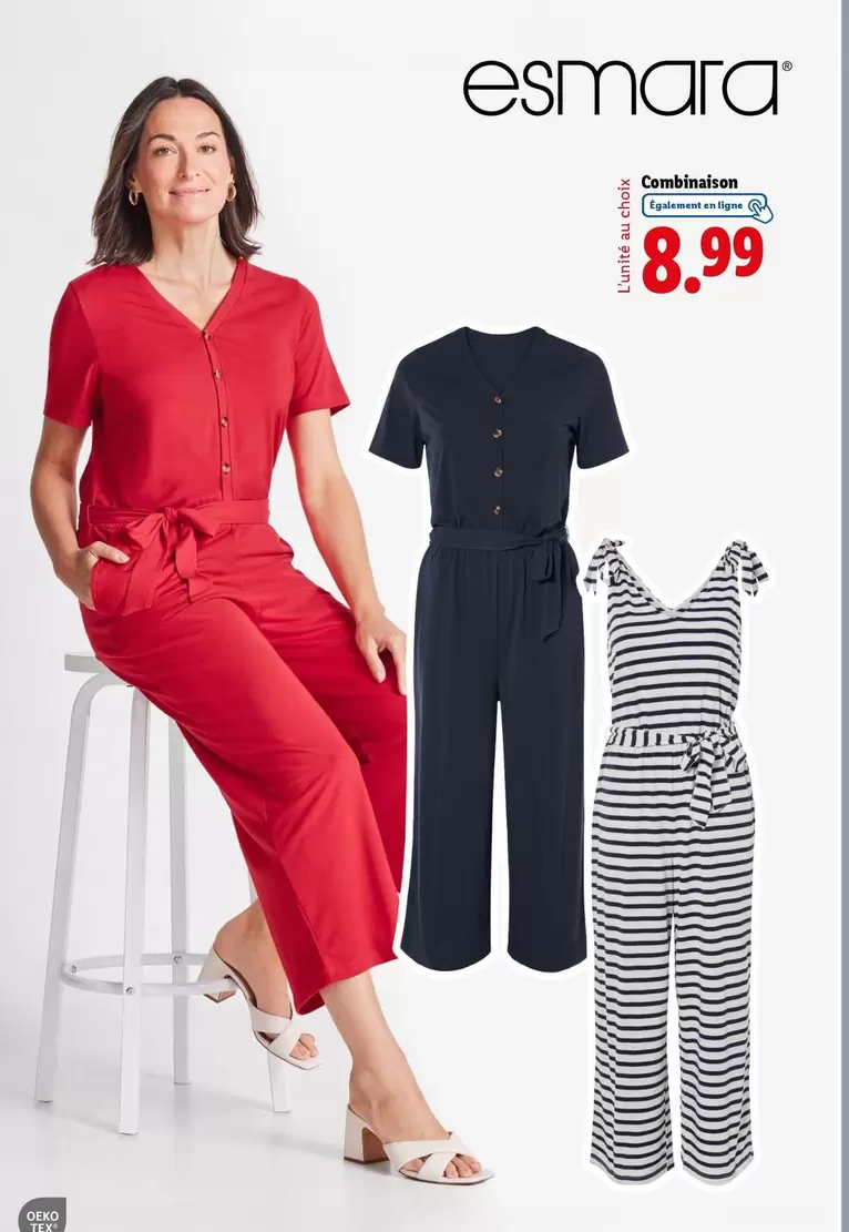 Esmara - Combinaison offre à 8,99€ sur Lidl