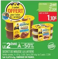 La Laitière - Secret De Mousse offre à 1,1€ sur Supermarché Match