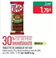 Kit kat - Tablette De Chocolat Kit Kat offre à 1,79€ sur Supermarché Match