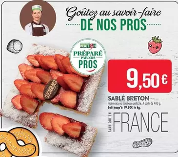 Sablé Breton offre à 9,5€ sur Supermarché Match