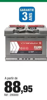Fiamm - Batteries  offre à 88,95€ sur Autobacs