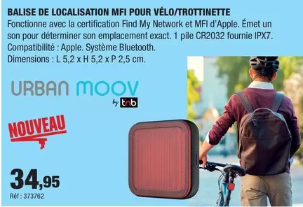 Balise De Localisation Mfi Pour Vélo/ Trottinette  offre à 34,95€ sur Autobacs