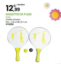 Raquettes De Plage offre à 12,99€ sur JouéClub