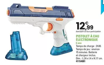 Cap Loisirs - Pistolet A Eau Électronique offre à 12,99€ sur JouéClub