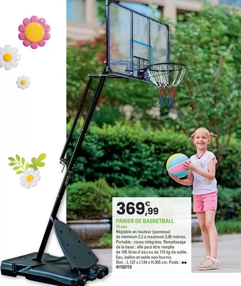 Panier De Basketball offre à 369,99€ sur JouéClub