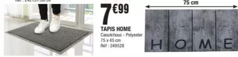 Tapis Home offre à 7,99€ sur La Foir'Fouille