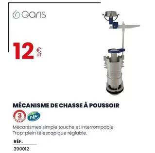 Garis - Mécanisme De Chasse À Poussoir offre à 12€ sur Au Forum du Bâtiment