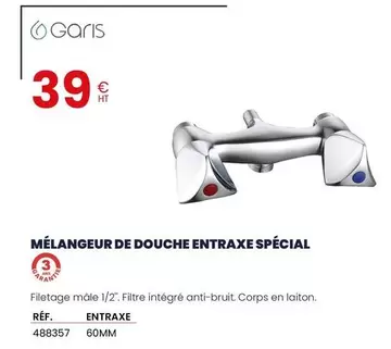 Garis - Mélangeur De Douche Entraxe Spécial offre à 39€ sur Au Forum du Bâtiment