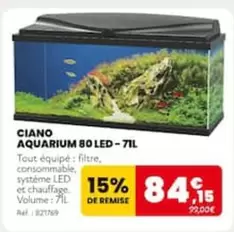 Ciano Aquarium 80 Led offre à 84,15€ sur Animalis