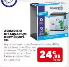 Aquadisio - Kit Aquarium Dory Équipé offre à 24,95€ sur Animalis