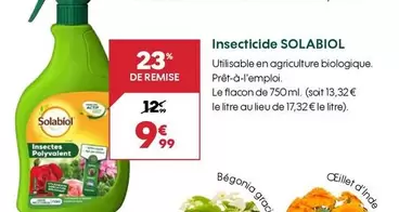 Solabiol - Insecticide offre à 9,99€ sur Truffaut