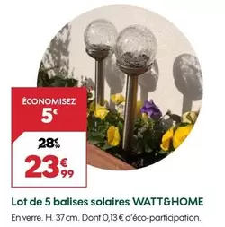 Lot De 5 Balises Solaires offre à 23,99€ sur Truffaut