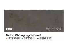 Béton Chicago Gris Foncé offre sur Dispano