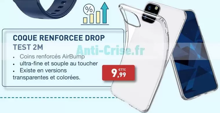 Coque Drop Test 2m offre sur Bureau Vallée