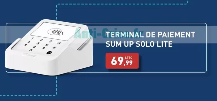 Sumup - Terminal De Paiement Solo Lite  offre à 69,99€ sur Bureau Vallée