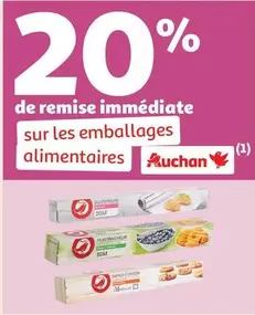 Auchan - Sur Les Emballages Alimentaires offre sur Auchan Hypermarché