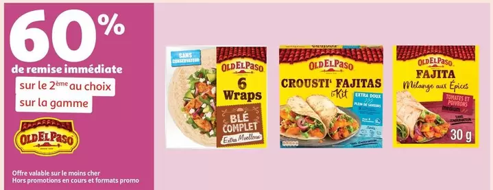 Old El Paso - Sur La Gamme offre sur Auchan Hypermarché
