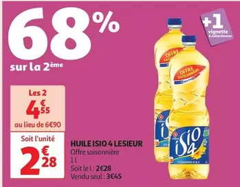 Lesieur - Huile Isio 4 offre à 3,45€ sur Auchan Hypermarché